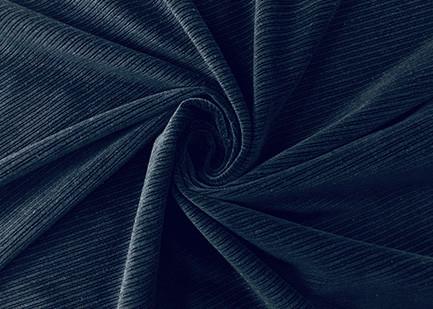 Quality Black stripes Micro Velvet Fabric / 240GSM 100 Polyester Material 150cm for sale