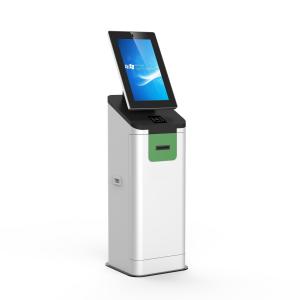 Cheap Hotel Room Card Key Machine 21.5 Inch Self Service Hotel Check In Kiosk With Card Dispenser wholesale