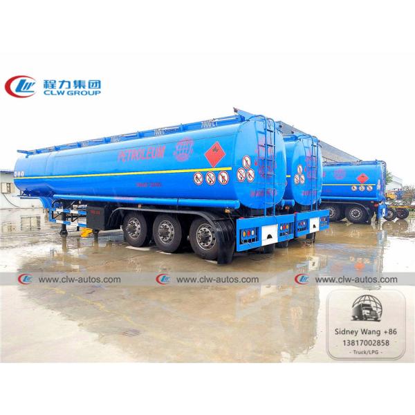 Tri Axle 55000L 40T 45T Fuel Transport Truck Semi Trailer