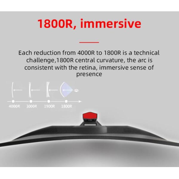 27 Inch 165Hz Gaming Desktop Monitor HDMI DP Interfaces Rotating Stand