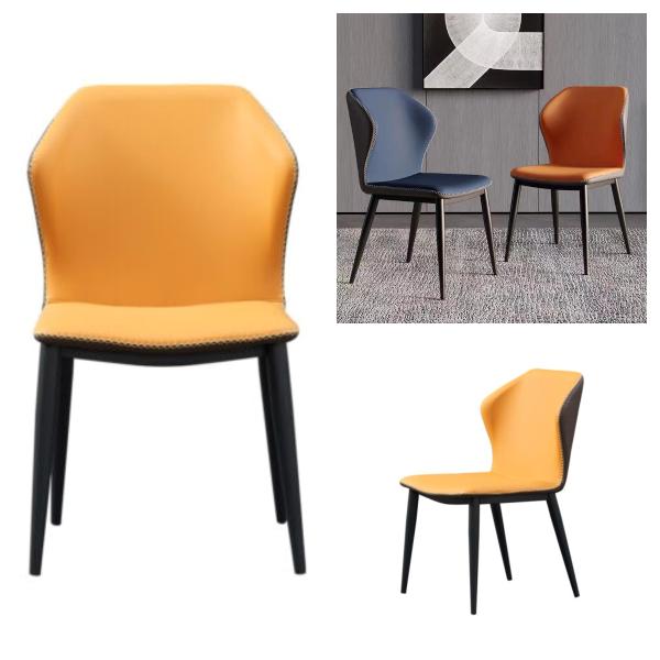 Metaluxe Sturdy Metal Base Dining Chairs Modern Elegant Design