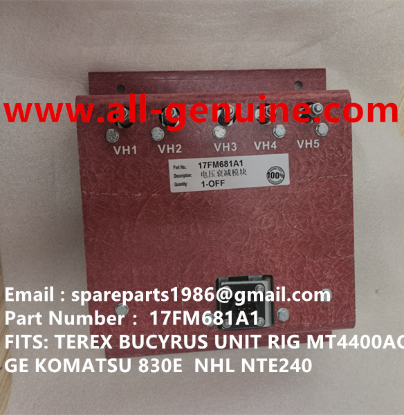 17FM681A1 Module VAM FITS GE TEREX UNIT RIG BUCYRUS MT4400AC MT5500 MT3600 NTE240 NTE260 NHL DUMP TRUCK HAULER MINING