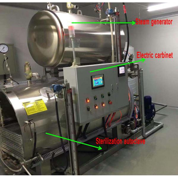 Semi Automatic Industrial Size Autoclave Horizontal For Food Sterilization