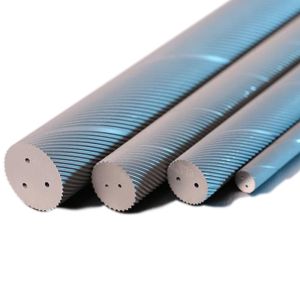 China Solid Tungsten Carbide Material Three Spiral Hole Rods 30 Degree on sale
