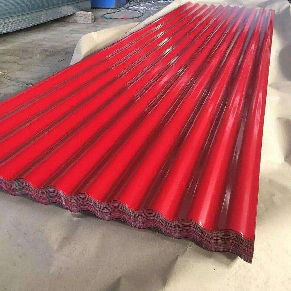 2000mm Roof Corrugated Metal Sheet Dx53D SGH540 Color Coated Steel Roofing Sheet