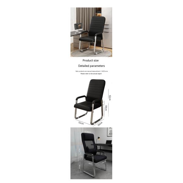 Foldable Bow-Shaped Mesh Conference Chair Simple and Modern for Comfortable Seating