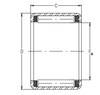 HF Series Drawn Cup Bearing clutch needle bearing Hf1012 miniature needle roller bearings
