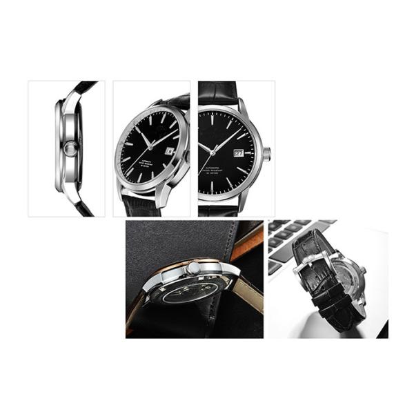 25 Jewels Stainless Steel Automatic Watch Swiss ETA 2824 Copper Gold Hands