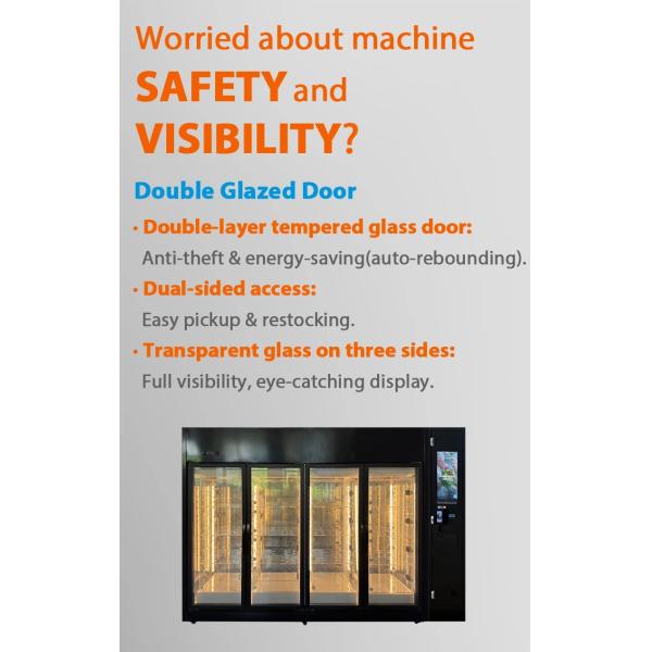 Micron Smart Vending 24/7 Operation Touchscreen Flower Vending Machine for Fresh Bouquets