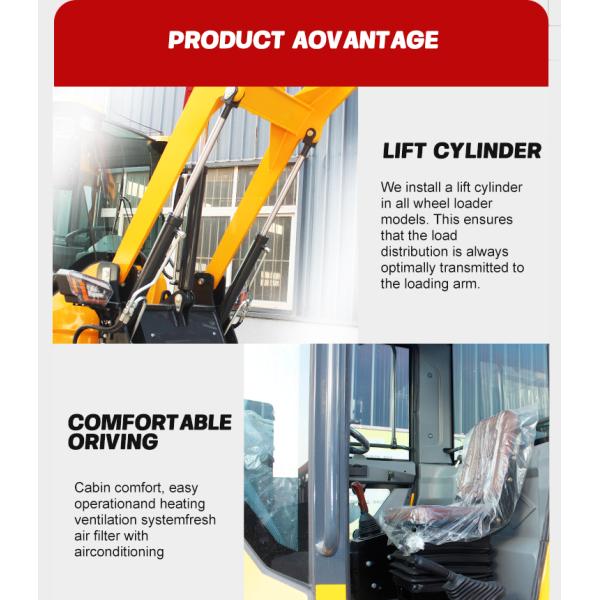 CE EPA Engine Telescopic Wheel Loader 4 Wheel Loader Multi Functional Front End Loader for Sale