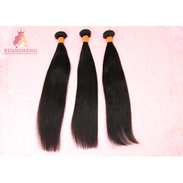 100% Virgin Human Hair Soft Brazilian / Indian / Cambodian Silky Straight Bundles