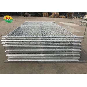 50mm Opening Temporary Metal Fence Panels with diagonal mesh