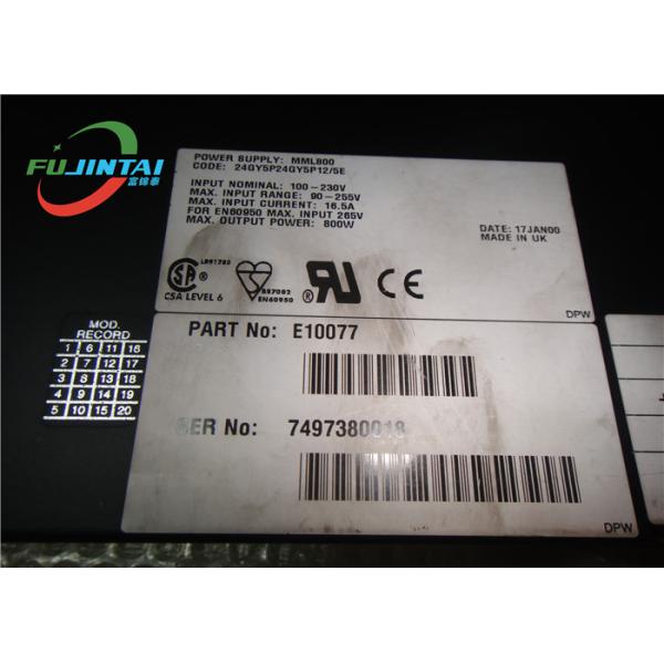 SMT PRINTER SPARE PARTS MPM UP1500 POWER SUPPLY MMML800 IN GOOD CONDITION