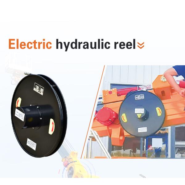 Customized Length Electric Spring Driven High Pressure Hydraulic Hose Reel 1/4" Diameter Air Oil Double Hose for Forklift