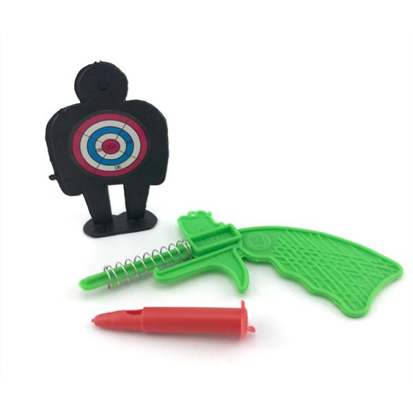 3.4g Shooting Battlefield Tasty Novelty Candy Toys Compressed With Gun Multi Fruit Flavor