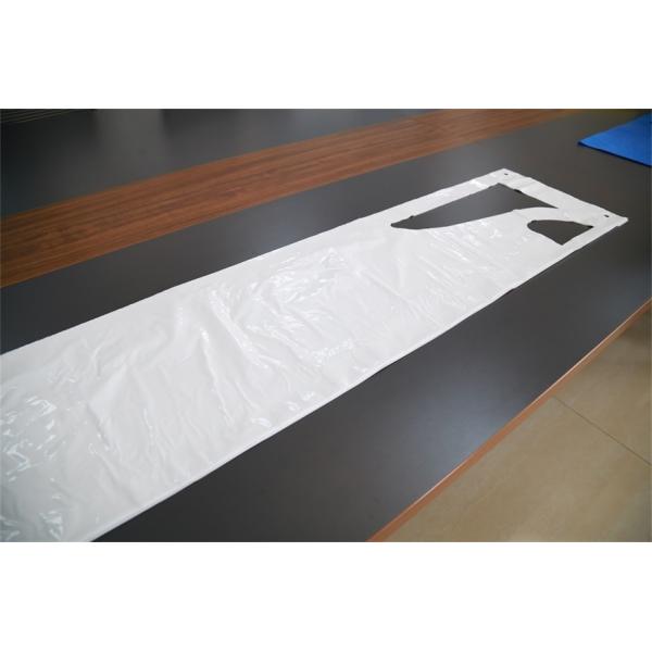 Eco - Friendly Food Industry Blue White Ldpe Apron , Hdpe Apron On Block Pacakge