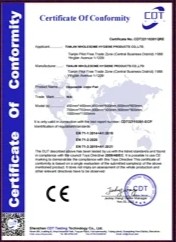 Tianjin Wholesome Hygiene Products Co.,Ltd. Certifications