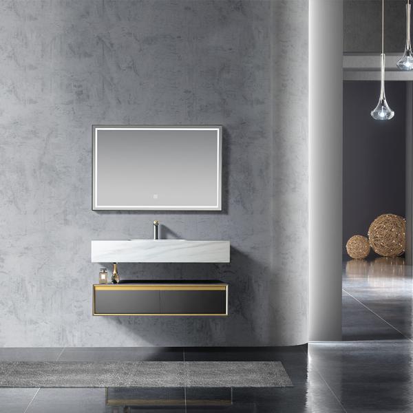 Hot Sale Modern Style Single Mirror Vanity Sink Bathroom Storage Cabinet Bathroom Vanity