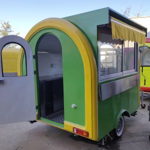 Cheap Portable Food Catering Trailer Fully Equipped Mobile Kitchen Easy Maintaining wholesale