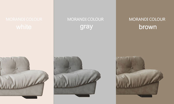 Italian Minimalist Sofa Sectional Chaise Lounge Furniture 3 Seat Modular Grey 2.2m