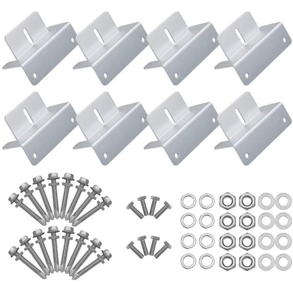 Triangle Bracket Solar Panel Mounting Z Brackets for RV Boat Roof Off-Grid Installation