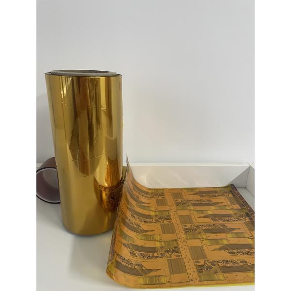 OEM Yellow Polyimide PI Heating Film Material Electrical Insulation FCCL Substrate