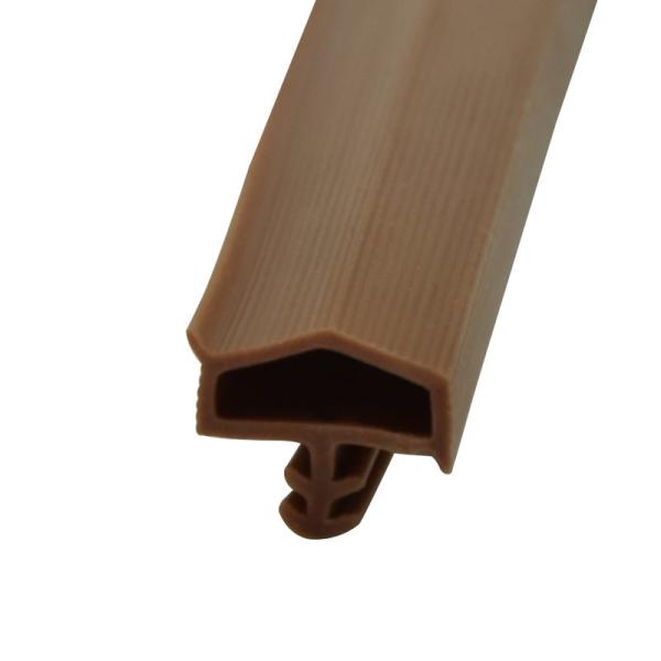 Roof Shaped Wooden Door Seal Strip Thermoplastic Elastomer Seals With Fin 12x6mm