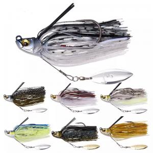 Cheap 13g Silicone Spinnerbait Skirts Swim Jig Head Bass Lures Rubber Skirts For Spinnerbaits wholesale