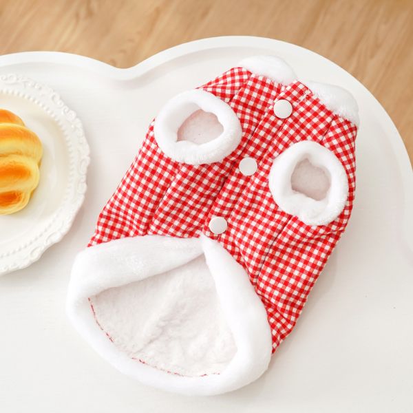 Soft Warm Dog Vest With Hats Pet Clothing Comfortable For Small Medium Sized Dogs