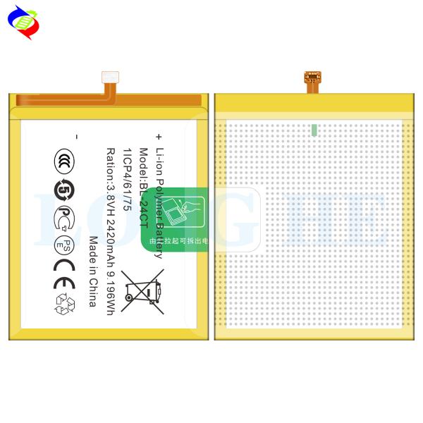 3.8V 2420mAh Lithium Cell Phone Battery BL-24CT for Tecno Phantom Z mini Z1 mini Rechargeable