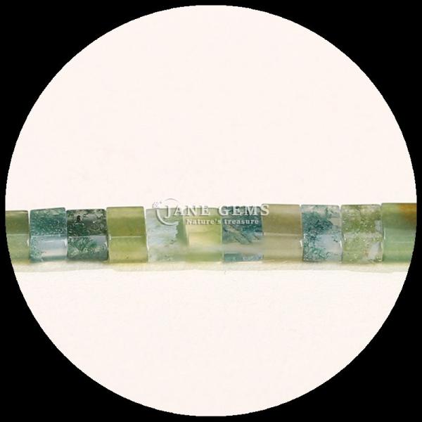 Natural Gemstone Polished Finish Cube Beads Amazonite Picture Jasper Loose Bead Strands For Jewelry Making