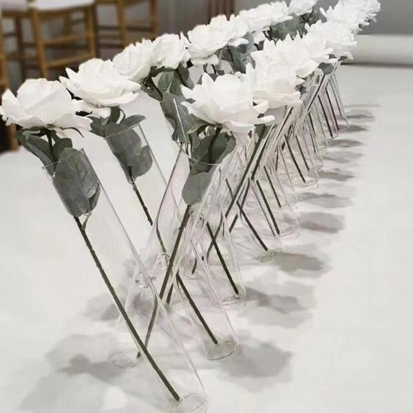 20 Inch 24 Inch Tall Clear Glass Vase Decoration Wedding Home For Dining Table