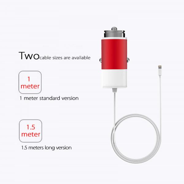 Hot Selling New Aluminium Alloy Dual USB Car Charger for iPhone iPad iPod Camera Car Charger
