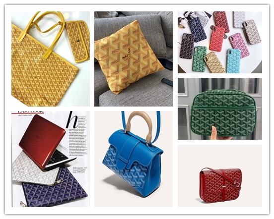 Imitated Goyard Style PVC Leather Brushed Base For Handbag Packing Box Phone Case Decoration Usage
