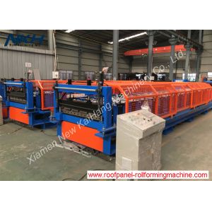 Cheap Durable Roof Panel Roll Forming Machine Cut To Length Control For Roofing Profile Lines wholesale