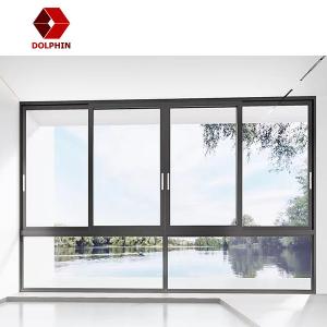 Cheap House Aluminium Frame Sliding Window Electrophoresis Sliding Balcony Window wholesale