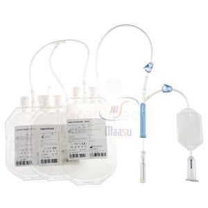 Cheap Medical Blood Collection Bags , Transparent Empty Triple Blood Bag wholesale