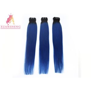 Different Color Custom Human Hair Wigs Hair Bundles / Indian Hair Extensions