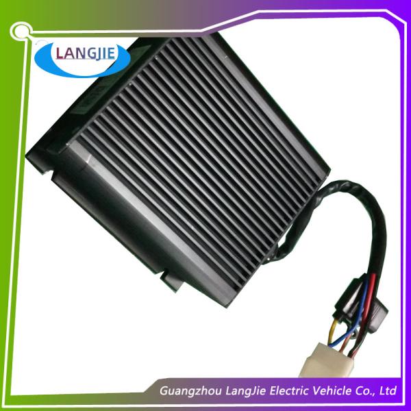 Black Electric Cart Parts Golf Cart DC Converter Dual Output Type 150mm*150mm*45.5mm