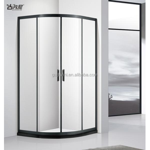 GUDANNI Stainless Steel Tempered Glass Shower Room Enclosure Bathroom Quadrant Sliding Door