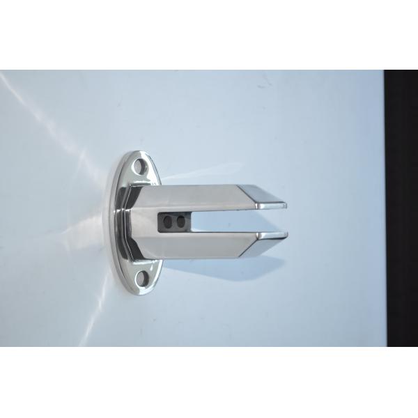 DECK MOUNT POOL FENCE SPIGOTS, STAINLESS STEEL GLASS GATOR CLAMPS