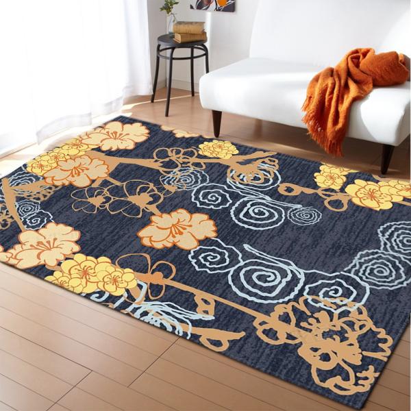 99.1*152.4cm Flower Pattern Room Rugs Washable Dining Room Floor Mat Floor carpet