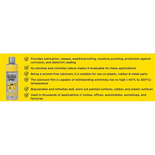 Versatile Silicone Spray Of Lubricates Protects Waterproofs For Home And Auto Use