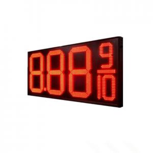 China 12 INCH RED COLOR FOUR DIGITS LED GAS PRICE DISPLAY FOR PETROL STATION on sale