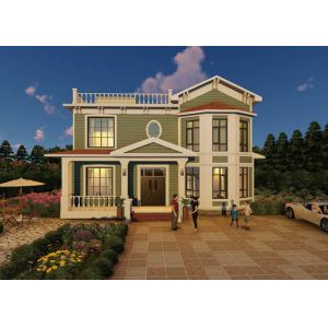 Affordable Prefab Custom Home Light Steel  Kits Sandwich Panel Vintage Luxury Double Cost-effective Prefab Villa