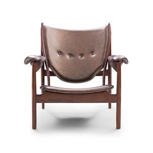 Cheap Vintage Classic American Style Solid Wood Antique Leather Armchair,Upholstered with synthetic leather. wholesale