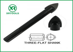 Cheap Black Oxided Glass Cutting Drill Bit Three Flat Shank Carbon Steel Material wholesale