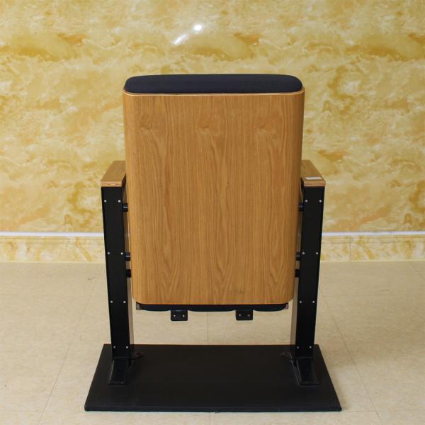 ISO9001 Black Movie Theater Folding Cinema Seats Chairs Hypoallergenic Removable