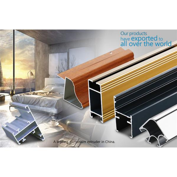 6061/6063 Anodized Golden Aluminum Extrusion Profiles for Angola