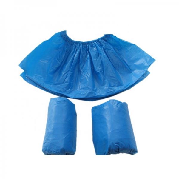 Quality Anti Virus Durable Blue Plastic Shoe Covers , Hospital Shoe Covers Environmental Friendly for sale